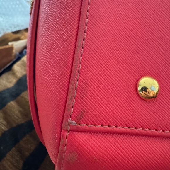 MCM Vibrant Pink Shoulder Bag with Gold Accents with COA - Picture 16 of 16